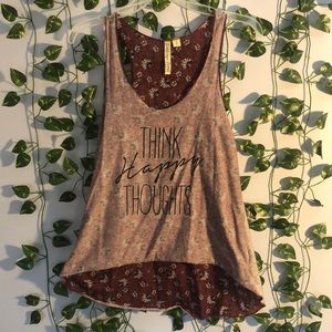 “Think Happy Thoughts” Tank Top